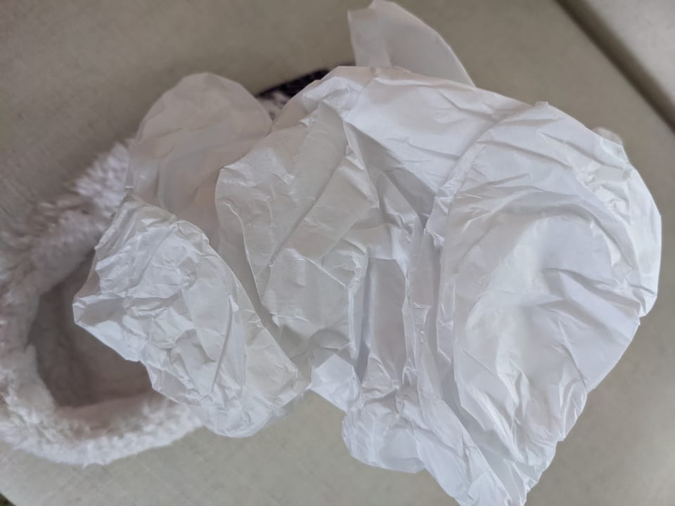 Shoe Tissue and Happy, Happy, Joy, Joy...